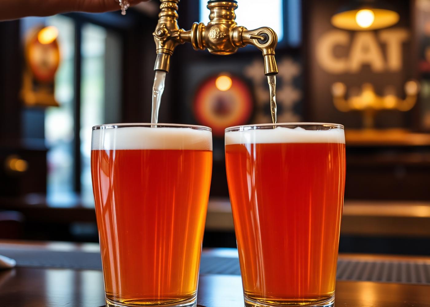 Bières belges à la pression